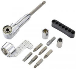 TOOLCRAFT Sarokcsavarhúzó rögzítési hossza 135 mm meghajtó 1/4" (6, 3 mm) 128 cm (2521675) (2521675)
