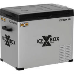 Cross Tools ICEBOX 40 Hűtőláda EEK: F (A - G) Kompresszor 230 V, 24 V, 12 V Ezüst (matt), Fekete 37 l (68061) (68061)