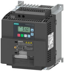 Siemens 6SL3210-5BB23-0BV1 frekvenciaváltó, 1x200-240VAC 3, 0kW/13, 6A, beépített C1 szűrővel, BOP panellel, Siemens V20 Sinamics (6SL32105BB230BV1)