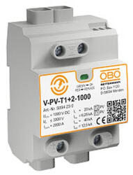 OBO CombiController V-PV Y-kapcsolás napelemes rendszerh, szürke 1000V DC 5094230 (5094230)