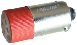 TRACON LED-es jelzőizzó, piros 230V AC/DC, Ba9s NYGL-ACDC230R Tracon (NYGL-ACDC230R)