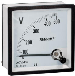 TRACON Analóg váltakozó áramú voltmérő 96×96 mm, 30V ACVM96-30 Tracon (ACVM96-30)