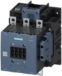 Siemens 3RT1055-6NB36 mágneskapcsoló, 75kW/150A, 21-27, 3 VAC/DC, PLC input, 2NO+2NC, S6, csavaros (3RT10556NB36)
