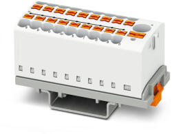 Phoenix Contact Elosztóblokk PTFIX 6/18X2, 5-NS35 WH, 0, 5-10mm2, 41/24 A 690 V NS 35/7, 5, NS 35/15, rugós csatlakozás, 3273122 (3273122)