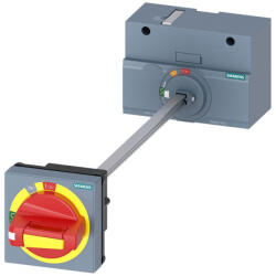 Siemens 3VA9257-0FK25 rotációs hajtás 3VA1-hez (250A), komplett, piros/sárga, 8x8mm 300mm-es tengely, IP65 (3VA92570FK25)