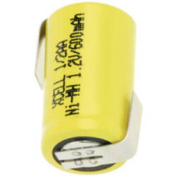 XCell Forrfüles NiMH akku ZULF XCell 1/2 AA, X1/2AA600-LF 1.2 V 600 mAh (O x Ma) 14.5 mm x 25.5 mm (135386) - aqua