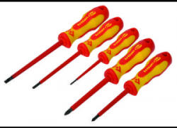 C.K VDE Csavarhúzó készlet 5 részes C. K. Egyeneshornyú, Kereszthornyú Pozidriv (T4729)