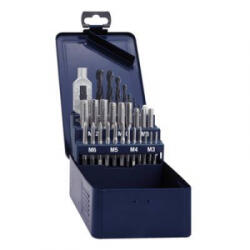 Exact (10703) Kézi menetfúró készlet 15 részes Metrikus Jobb vágó DIN 352 HSS 1 készlet (10703)