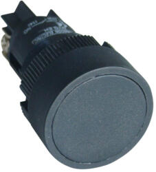 Tracon nyomógomb, műanyag testű, fekete 1×CO, IP42, d=22mm - NYGEA125 (NYGEA125)