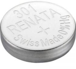 Renata 301 gombelem, ezüstoxid, 1, 55V, 130 mAh, Renata SR43SW, SR43, SR1142, V301, D301, 226, D, 280-01, SB-A8, RW34, WS11 (301.SP MF)