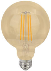 TRACON COG LED gömb fényforrás, arany E27, 7W, 800 lm, G95, 2500K - FILGG958W (FILGG958W)