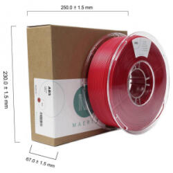 Maertz ABS nyomtatószál 1.75mm, 1kg piros (PMMA-1010-004) (PMMA-1010-004)