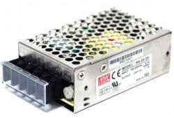 MEAN WELL Mini egykimenetes kapcsolóüzemű tápegység, Vin: 230 VAC, Vout: 24 VDC, P: 25 W (0-1, 1A) Mean Well, RS-25-24 (RS-25-24)