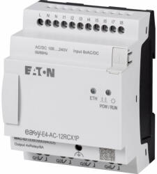 Eaton EASY-E4-AC-12RCX1P 100-40VAC/DC, Vez Relé, 8DI/4RO, Kij. nélk, ETH, Push-In 197509 Eaton (197509)