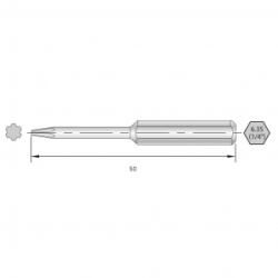 BERNSTEIN Torx bit HRC acél Ötvözött C 6.3 6 db (6-IP08-50) (6-IP08-50)