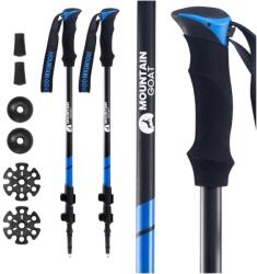 The Mountain Goat Trekking botok készlet túrázáshoz, Mountain Goat, 2 db + 4 db hegy, hó rozetták, hossz állítás 60-135 cm, könnyű duralumínium, Kék (P-5907739318268)