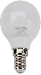 TRACON gömb burájú LED fényforrás 5W, 3000 K, E14, 430 lm, 180° - LMGS455W (LMGS455W)
