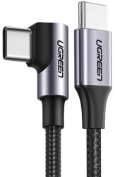 UGREEN USB-C-USB-C, QC 3.0 adatkábel, PD, 3A, 60W, 1m, fekete