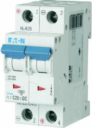 Eaton kismegszakító, 10kA, kétpólusú DC, pl7-c20/2-dc-264903 (264903)