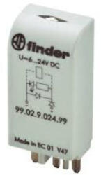 Finder 99.02. 0.230. 98 dugaszolható modul LED+varisztor (99.02.0.230.98)