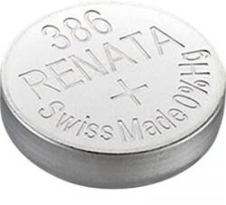 Renata 386 gombelem, ezüstoxid, 1, 55V, 130 mAh, Renata SR43W, SR43, SR1143, V386, D386, 260, H, 280-41, SB-B8, RW44, BS06 (386.CU MF)