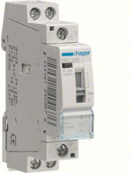 Hager Moduláris kontaktor 25A, kézi kapcsolással, 2 Záró érintkező, 230V AC 50 Hz, Hager ERC225 (ERC225)