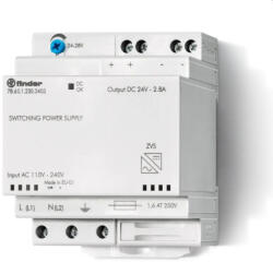 Finder 78.60. 1.230. 2402 kapcsolóüzemű tápegység, 60W, 24V DC (78.60.1.230.2402)