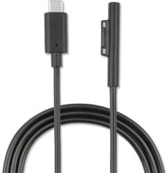 4smarts USB-C / Microsoft Surface töltőkábel, 5A, 1m, fekete