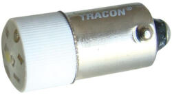 TRACON LED-es jelzőizzó, fehér 24V AC/DC, Ba9s NYGL-ACDC24W Tracon (NYGL-ACDC24W)