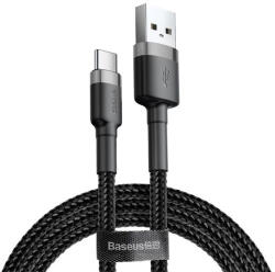 Baseus Cafule USB / USB-C töltő- és adatkábel, 2m, szürke/fekete