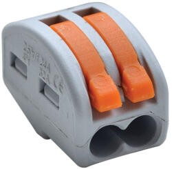 Tracon csavar nélküli vezeték összekötő, nyitható 0, 75-4mm2, 32A, 400V, 2P - OVO2, 5-2 (OVO2,5-2)