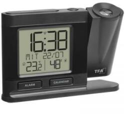 TFA (60.5017. 01) Rádiójel vezérlésű Ébresztőóra Fekete Riasztási idők 1 (60.5017.01)