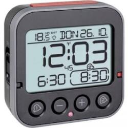 TFA 60.2550. 01 Rádiójel vezérlésű Ébresztőóra Fekete Riasztási idők 2 (60.2550.01)