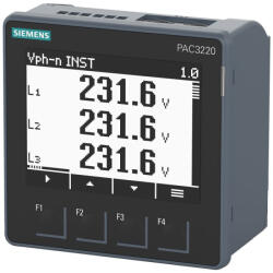 Siemens 7KM3220-1BA01-1EA0 SENTRON PAC3220 multiműszer, 24-60VDC, Modbus TCP, MID hitelesítés nélkül (7KM32201BA011EA0)