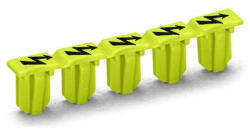 Wago 2004-115 Figyelmeztető fedélvillámjellel, fekete 5 sorkapocsnak, sárga (2004-115)