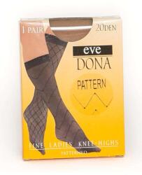 Evona - Jolana csúcsos mintás térdfix, 20 DEN m: 36-41, 1 pár suntan (8590193512739)