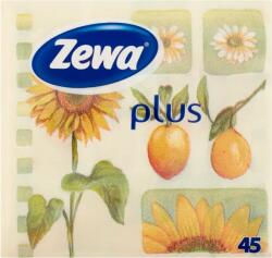 Zewa Plus napraforgó mintás szalvéta 1 rétegű 45 db - shoperia