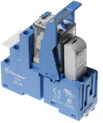 Finder 58.34. 9.024. 0050 csatoló relé modul 7A 4CO(váltó) 24V DC (58.34.9.024.0050)