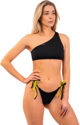 NEBBIA One Shoulder Bandeau Bikini Top 448 Black Fürdőruha S