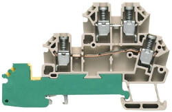 Weidmüller Érzékelő-, beavatkozó sorkapocs DLD 2.5/PE DB (0, 13-4mm2), 250V/17, 5A, bézs 1783790000 Weidmüller (1783790000)