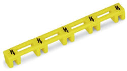 Wago Figyelmeztető fedél, villámjellel, fekete, 5 sorkapocsnak, sárga, Wago, 285-416 (285-416)