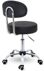  Háttámlás kozmetikai forgószék 8 féle színben - Praxi - Szürke (ABH016)