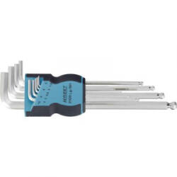 HAZET Derékszögű gömbfejű imbuszkulcs készlet (metrikus), Hazet 2105LG/9H (2105LG/9H) - aqua