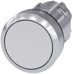 Siemens 3SU1050-0AA60-0AA0 nyomógombfej, fehér, reteszelt, fém Sirius (3SU10500AA600AA0)