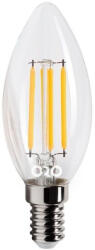 LED-POL LED gyertya 6W E14 806lm 2700K meleg fehér fényforrás 300fok Ra80 230V ORO-E14-C35-FL-CLARO-6W-WW 5902533196333 Led-Pol (5902533196333)