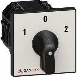 Ganz KK Kft Ganz KK2-63-6006 Átkapcsoló 0 állással, fogantyús kézikapcsoló 63A, 1-0-2 felirat, IP44, 3P (903-6006-701)