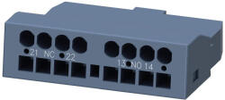 Siemens 3RV2901-2E segédérintkező, homlokra, 1NO+1NC, S00-S3-hoz, rugós (3RV29012E)