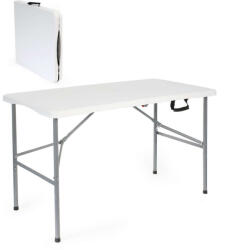Toboli Praktikus Összecsukható Asztal - 120x60 cm - Fehér