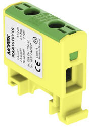 Morek Fővezeték sorkapocs 1x 16/1x16mm2 zöld/sárga OTL16 Morek MAA1016Y10 (MAA1016Y10)