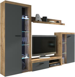 Szekrénysor RODOS lefkas tölgy / grafit